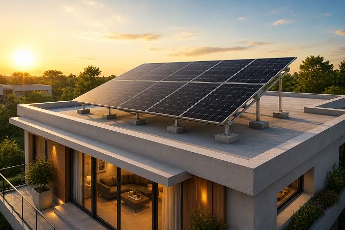 Rooftop solar panel installation by S2 Solar